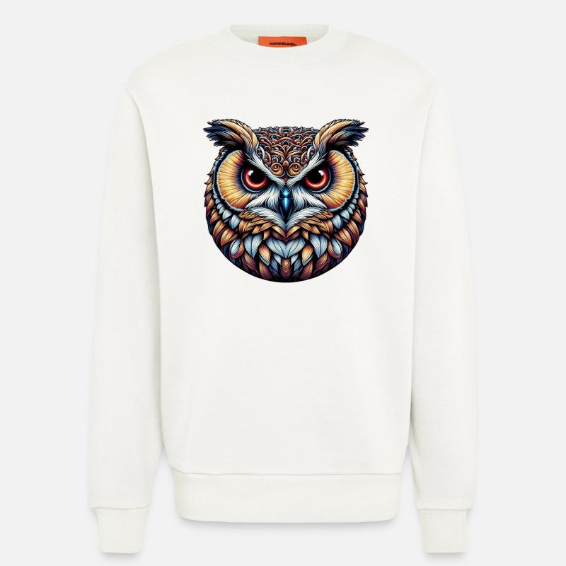 Eule - Sweatshirt - made by SPREAD  - OFF WHITE