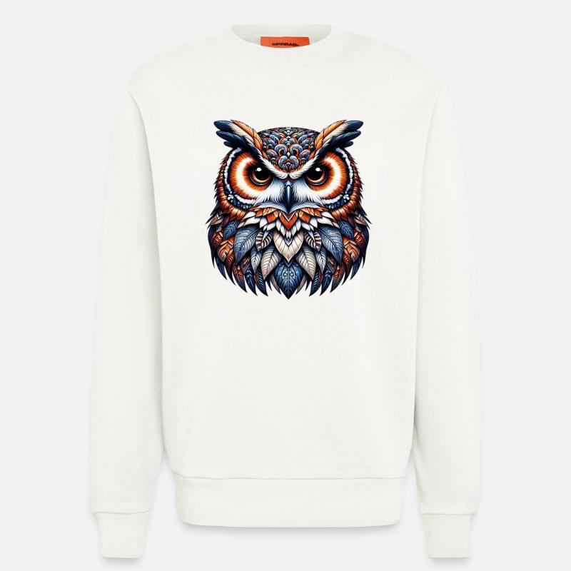 Eule - Sweatshirt - made by SPREAD  - OFF WHITE