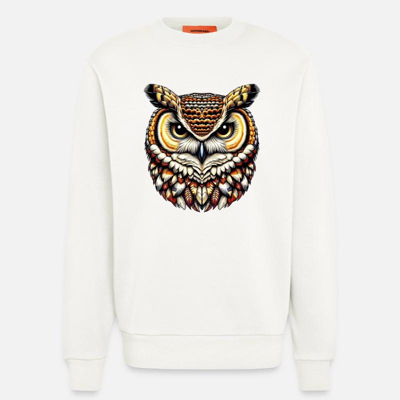 Eule - Sweatshirt - made by SPREAD  - OFF WHITE