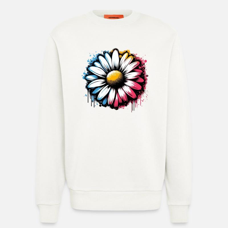Gänseblümchen - Sweatshirt - made by SPREAD  - OFF WHITE