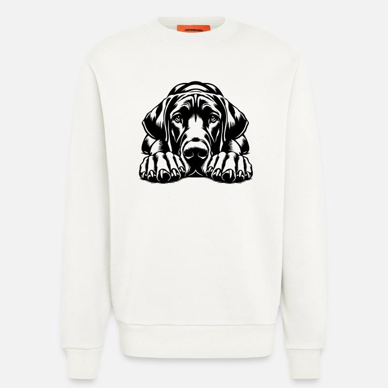 Great Dane - Sweatshirt - made by SPREAD  - OFF WHITE
