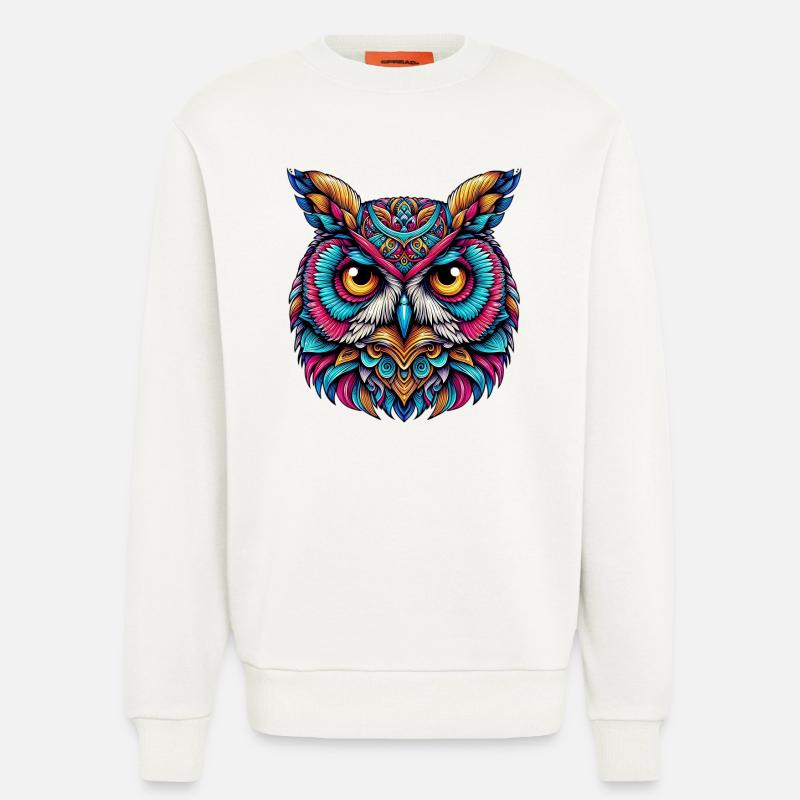 Eule - Sweatshirt - made by SPREAD  - OFF WHITE