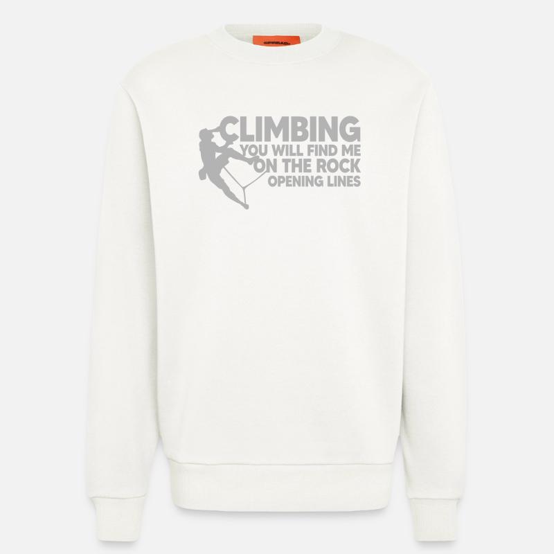 KLETTERN, KLETTERN, Eröffnungslinien - Sweatshirt - made by SPREAD  - OFF WHITE