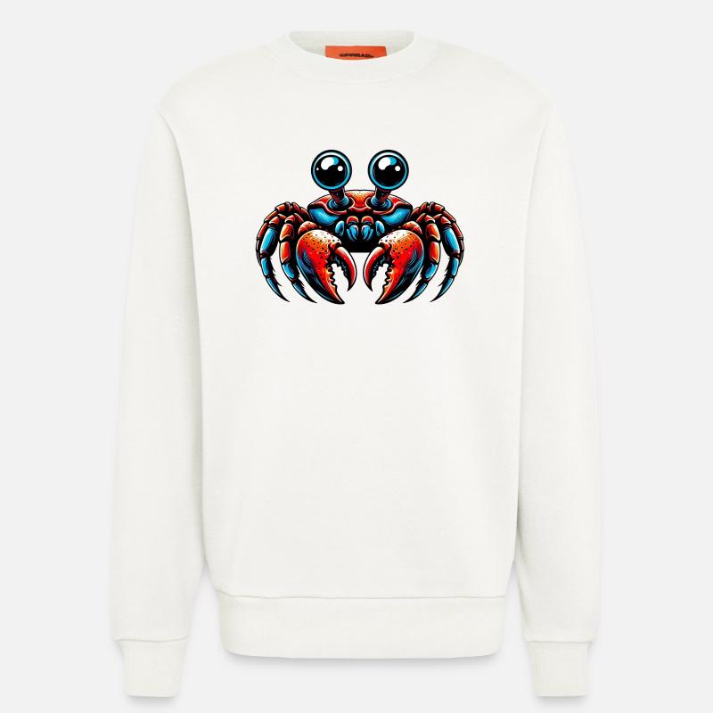 Crab - Sweatshirt - made by SPREAD  - OFF WHITE