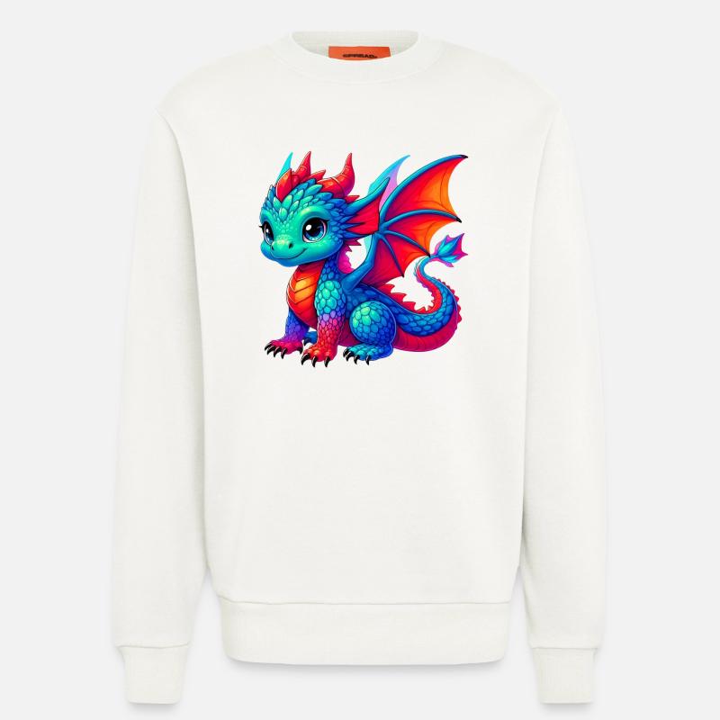 Drache - Sweatshirt - made by SPREAD  - OFF WHITE