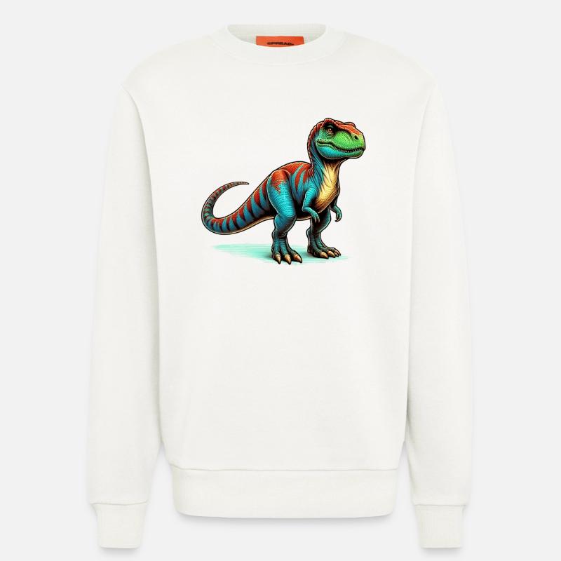 Dinosaur - Sweatshirt - made by SPREAD - OFF WHITE