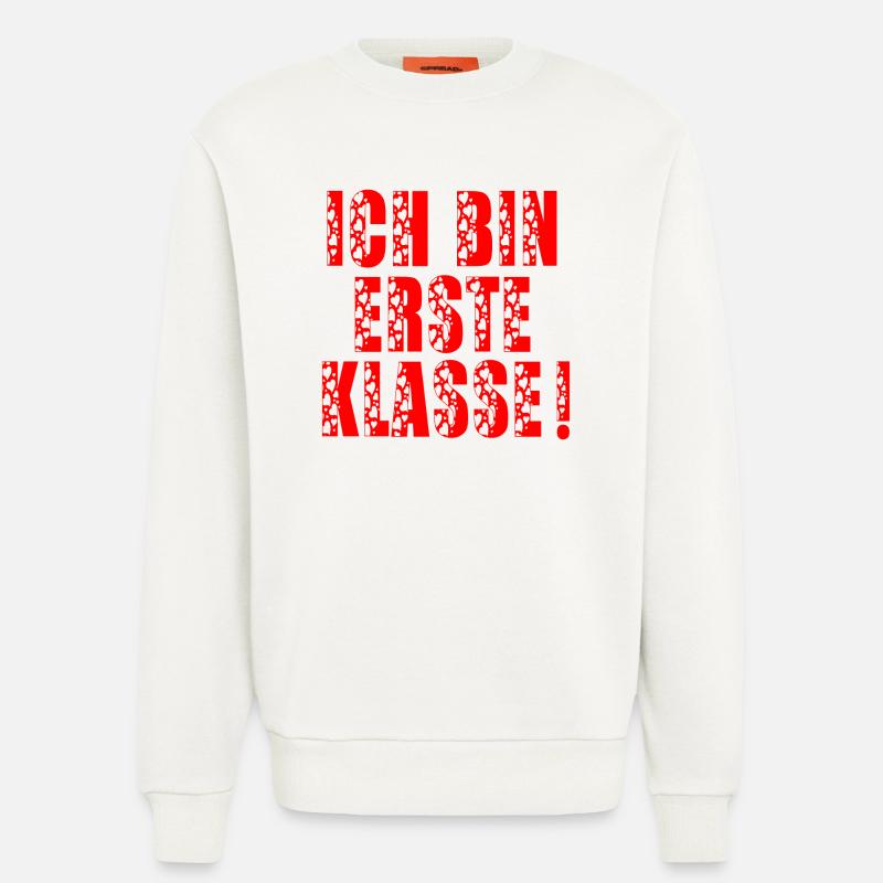 EINSCHULUNG - ICH BIN ERSTE KLASSE - Sweatshirt - made by SPREAD  - OFF WHITE