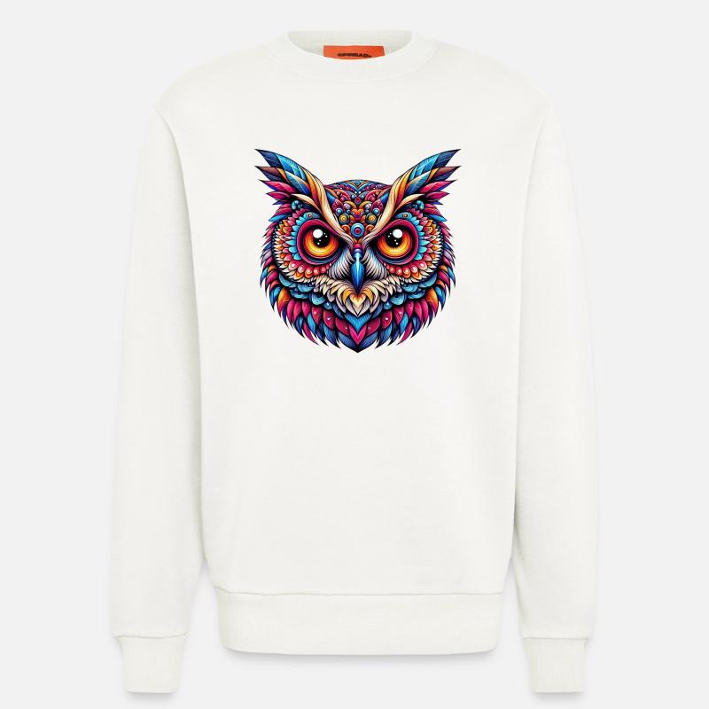 Eule - Sweatshirt - made by SPREAD  - OFF WHITE