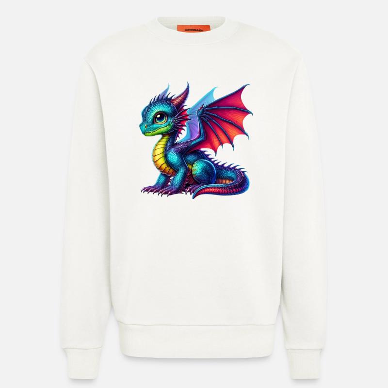 Drache - Sweatshirt - made by SPREAD  - OFF WHITE
