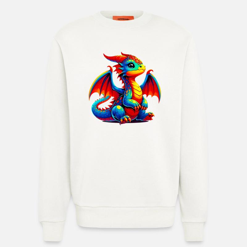 Drache - Sweatshirt - made by SPREAD  - OFF WHITE