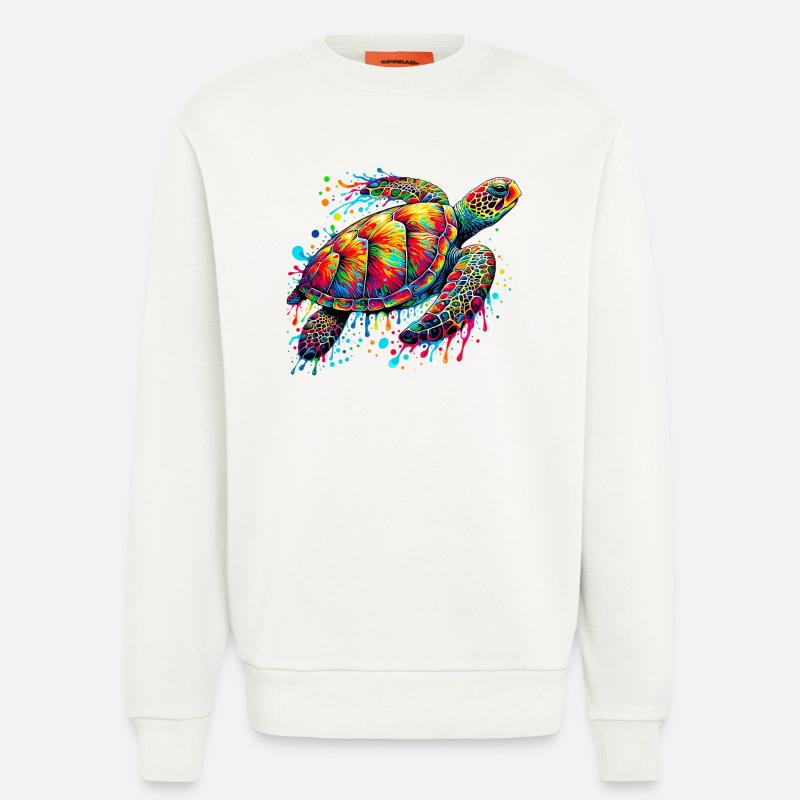 Schildkröte - Sweatshirt - made by SPREAD  - OFF WHITE