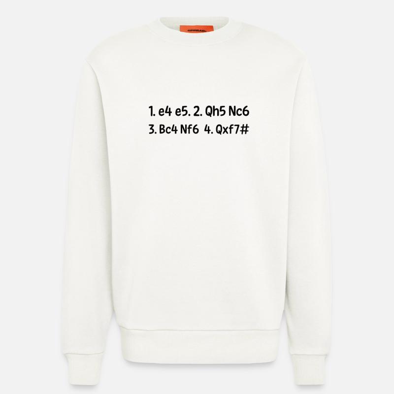 Schäfermatt - Schach, Schachfigur Geschenkidee - Sweatshirt - made by SPREAD  - OFF WHITE