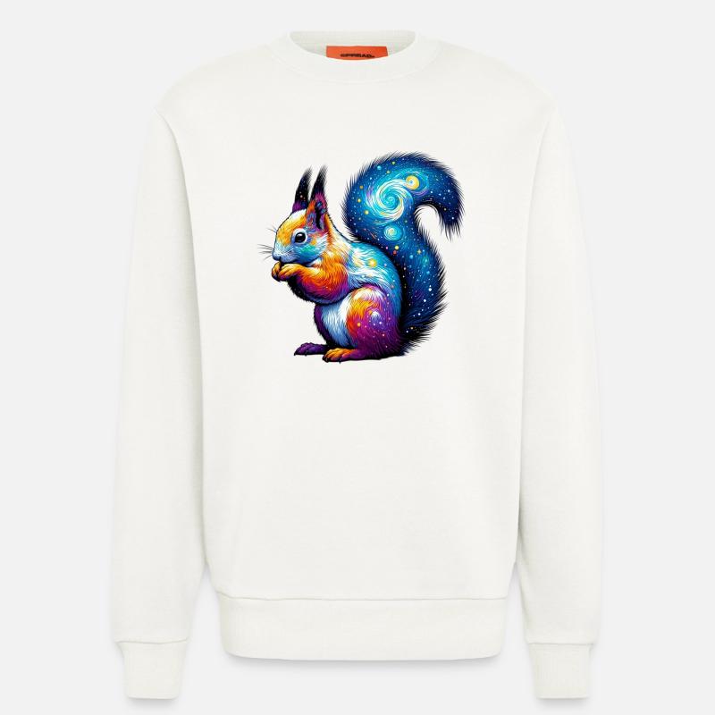 Eichhörnchen - Sweatshirt - made by SPREAD  - OFF WHITE