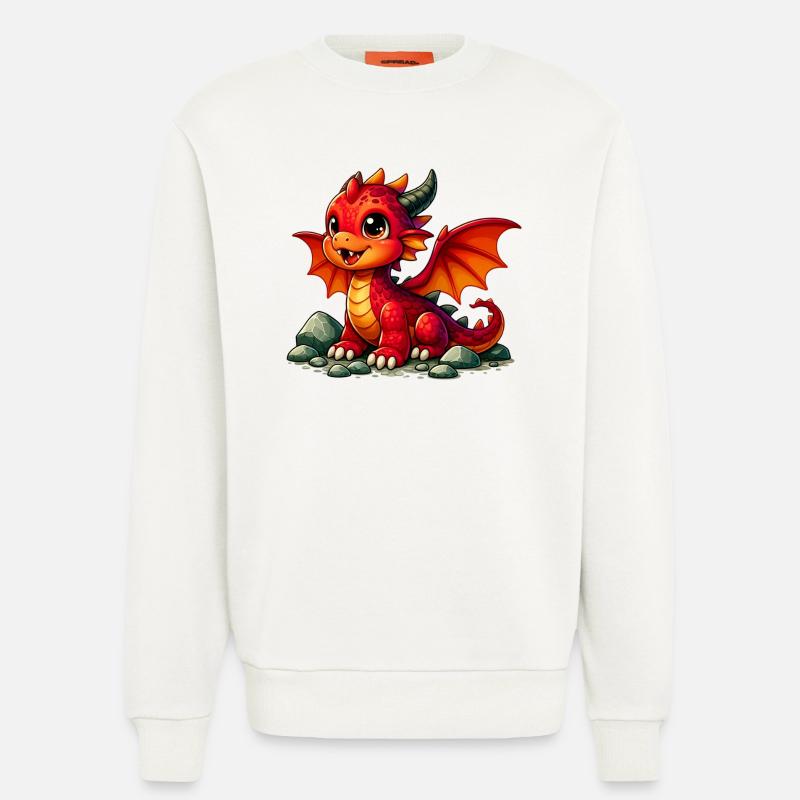 Drache - Sweatshirt - made by SPREAD - OFF WHITE