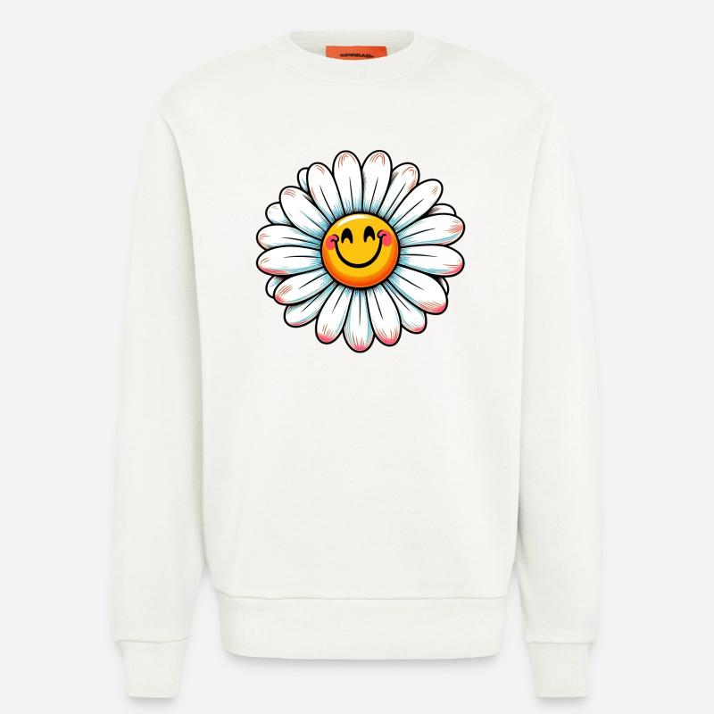 Gänseblümchen - Sweatshirt - made by SPREAD  - OFF WHITE