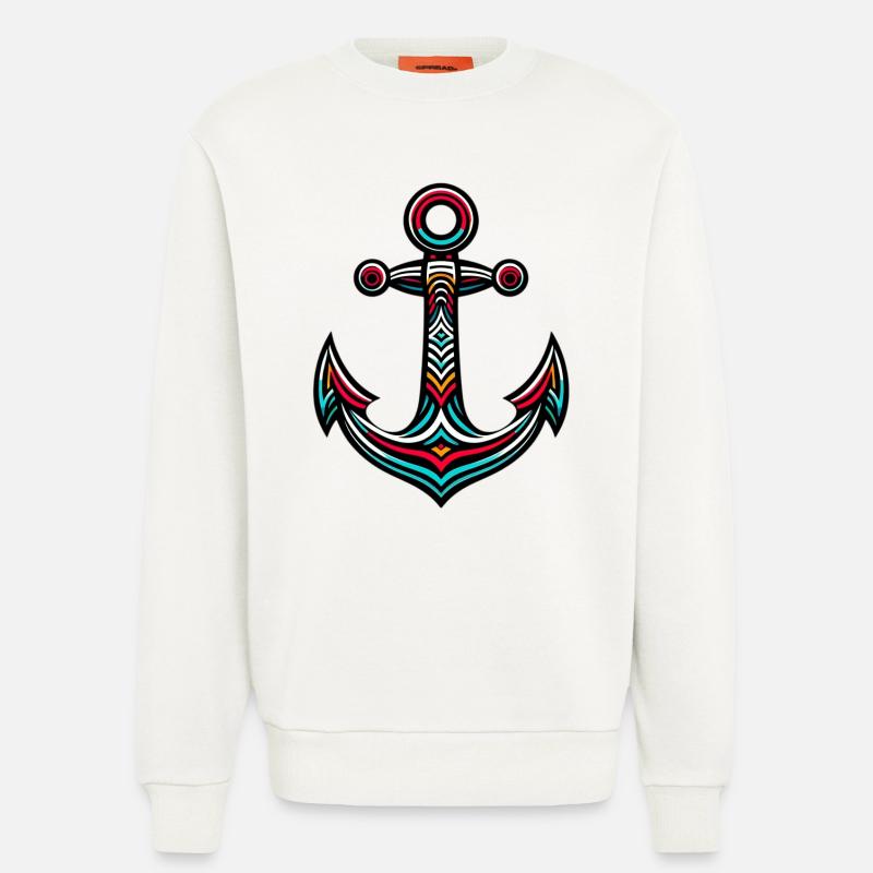 Ein Anker - Sweatshirt - made by SPREAD  - OFF WHITE