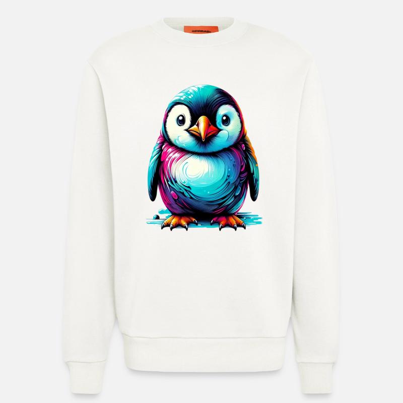 Pinguin - Sweatshirt - made by SPREAD  - OFF WHITE