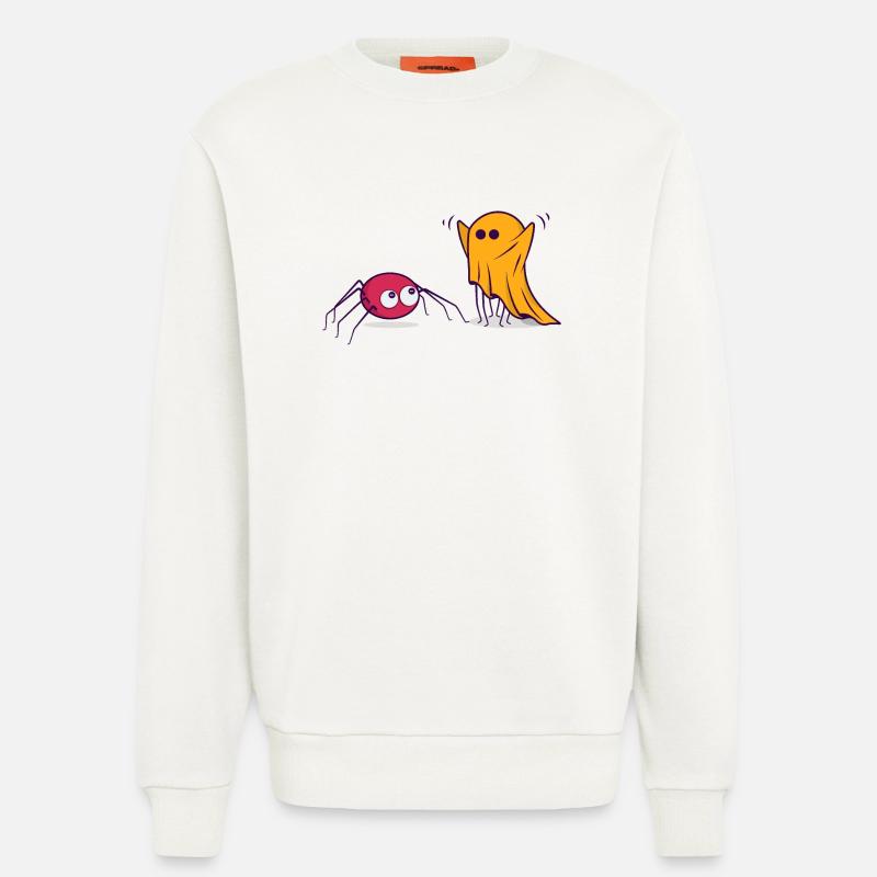 Halloween Spinne Geist Comic Cartoon Comic - Sweatshirt - made by SPREAD  - OFF WHITE