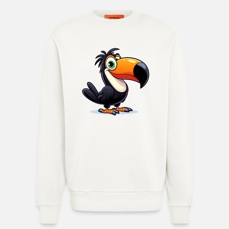 Toucan - Sweatshirt - made by SPREAD  - OFF WHITE