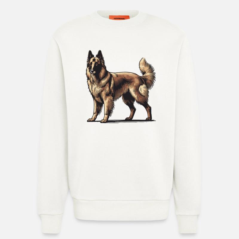 Schäferhund - Sweatshirt - made by SPREAD  - OFF WHITE
