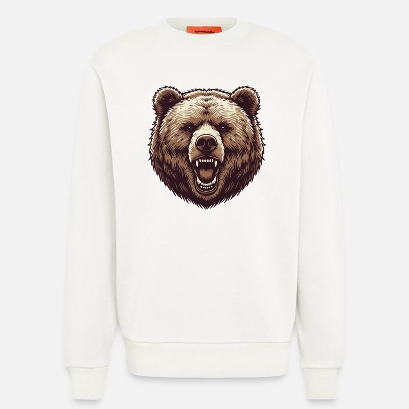 Grizzly - Sweatshirt - made by SPREAD - OFF WHITE