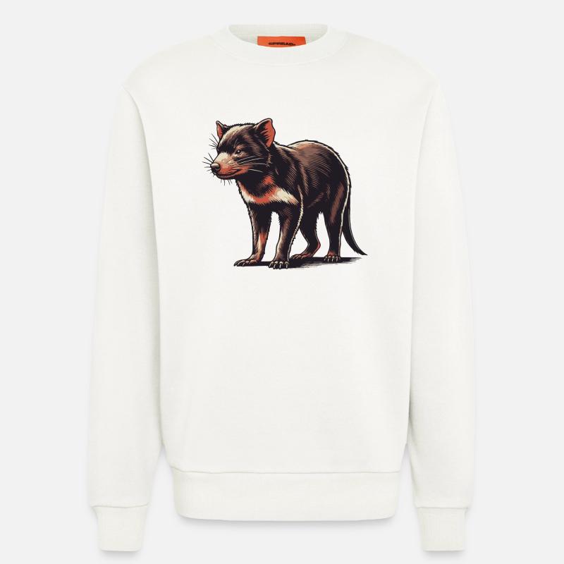Tasmanian devil - Sweatshirt - made by SPREAD - OFF WHITE
