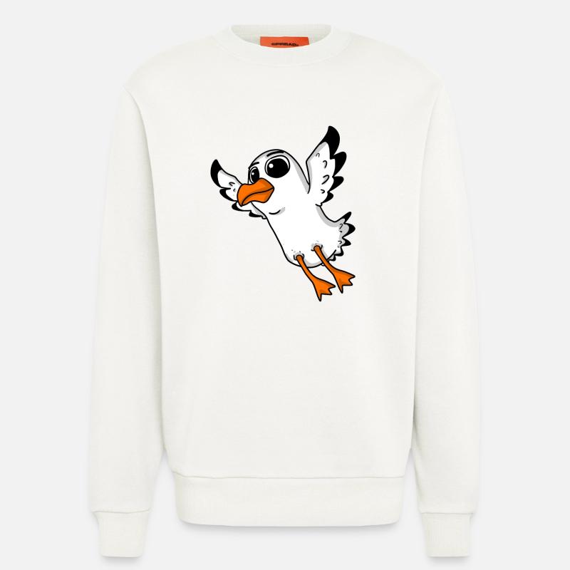 Möwe Vogel - Sweatshirt - made by SPREAD  - OFF WHITE