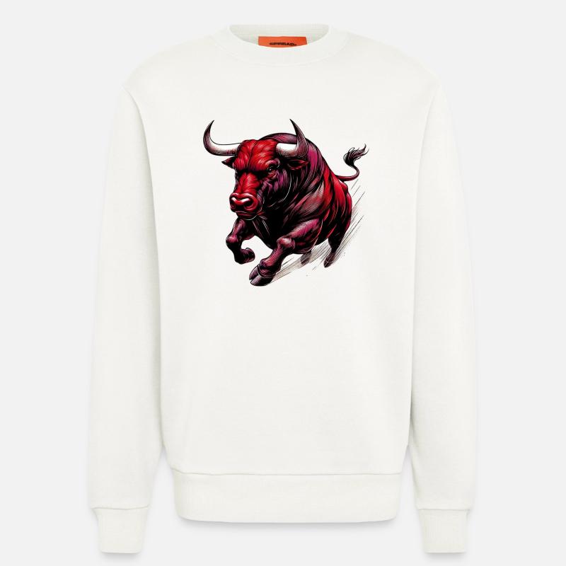Bull - Sweatshirt - made by SPREAD  - OFF WHITE