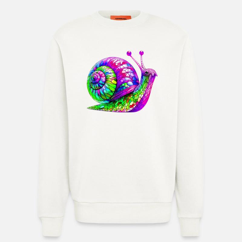 Snail - Sweatshirt - made by SPREAD  - OFF WHITE