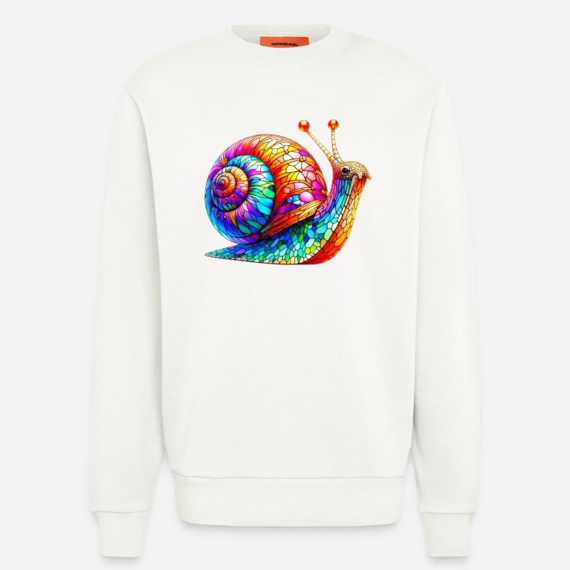 Schnecke - Sweatshirt - made by SPREAD - OFF WHITE