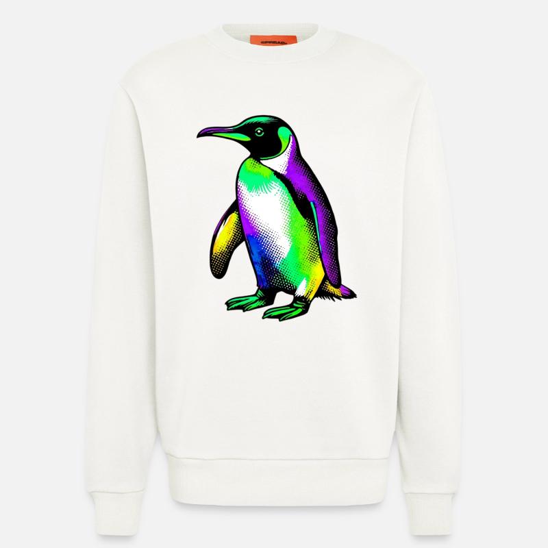 Pinguin - Sweatshirt - made by SPREAD  - OFF WHITE