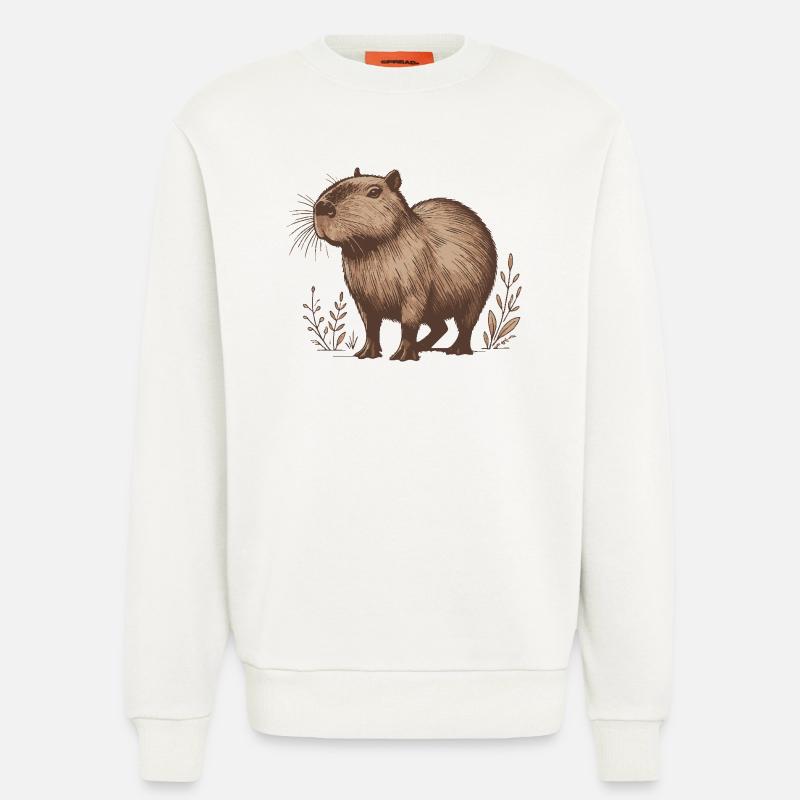 Capybara - Sweatshirt - made by SPREAD - OFF WHITE