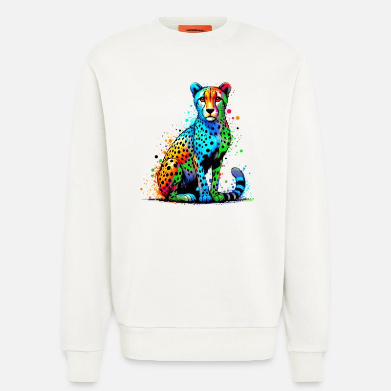Gepard - Sweatshirt - made by SPREAD - OFF WHITE