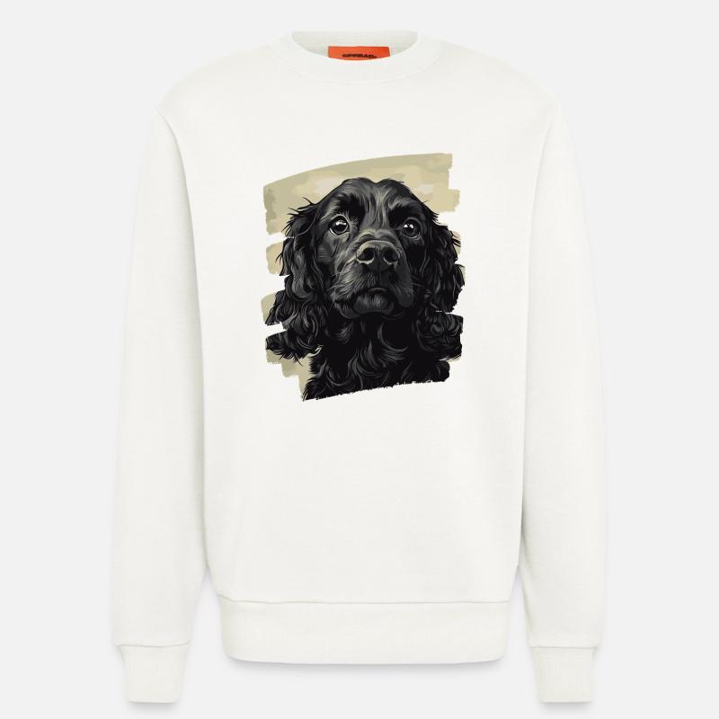 Cocker Spaniel - Sweatshirt - made by SPREAD  - OFF WHITE