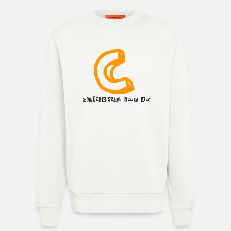 Christopher kann das Abstrakter Kaugummi-Print - Sweatshirt - made by SPREAD - OFF WHITE