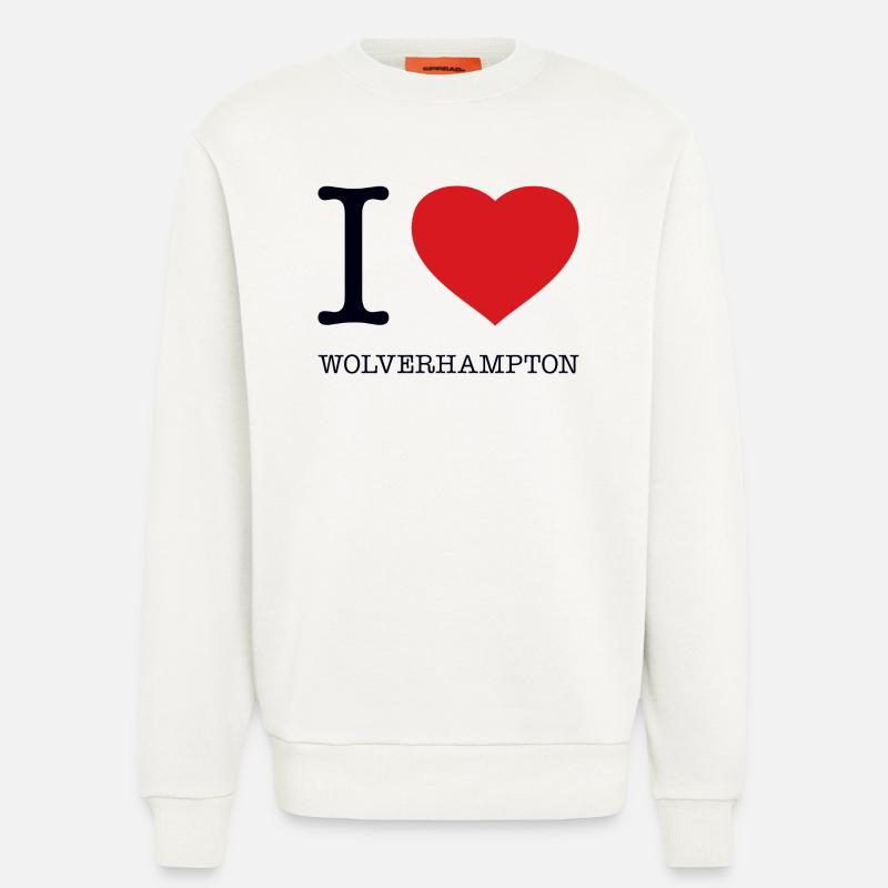 I LOVE WOLVERHAMPTON - Sweatshirt - made by SPREAD  - OFF WHITE