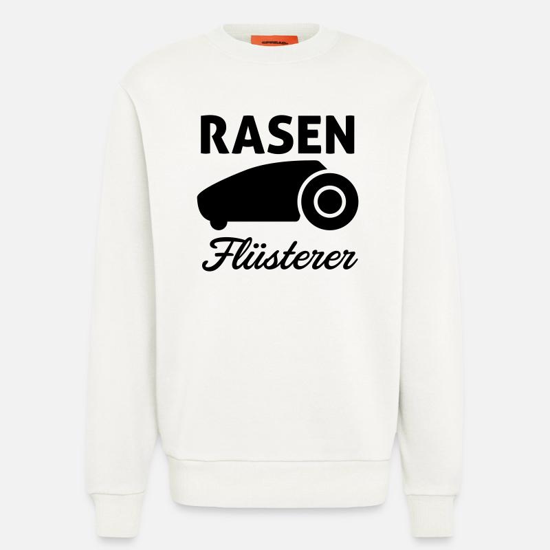 Rasen Flüsterer - Sweatshirt - made by SPREAD  - OFF WHITE