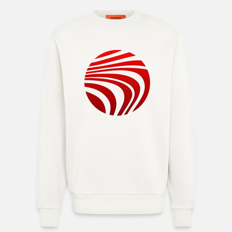 Psychedelic Pattern Red Gradient - Sweatshirt - made by SPREAD  - OFF WHITE