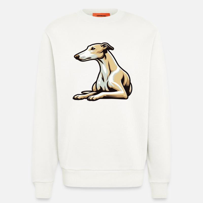 Lévrier - Sweat bio décontracté fabriqué en UE - OFF WHITE