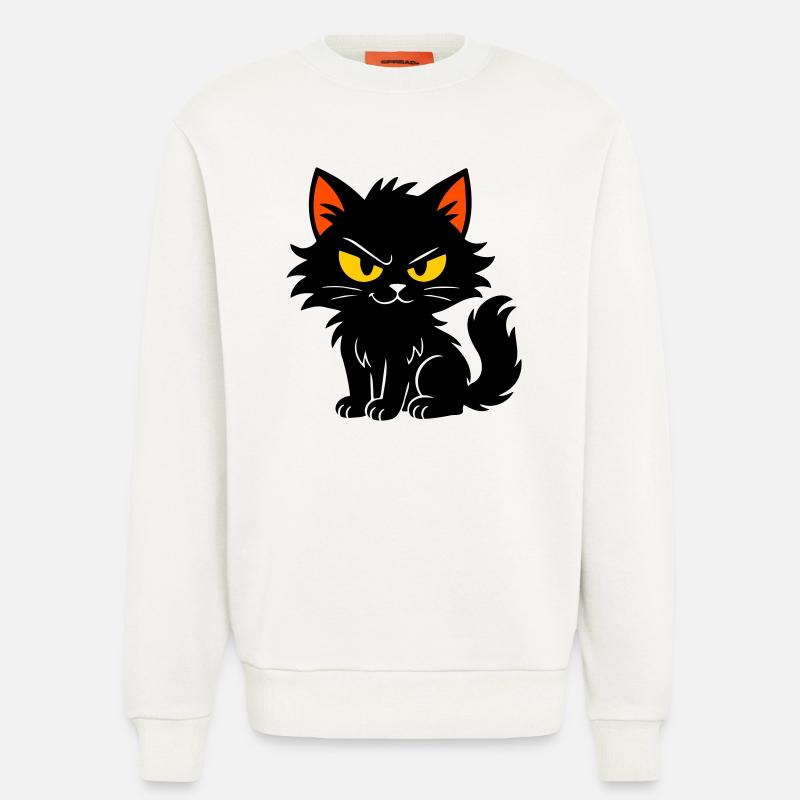 Chaton doux - Sweat bio décontracté fabriqué en UE - OFF WHITE