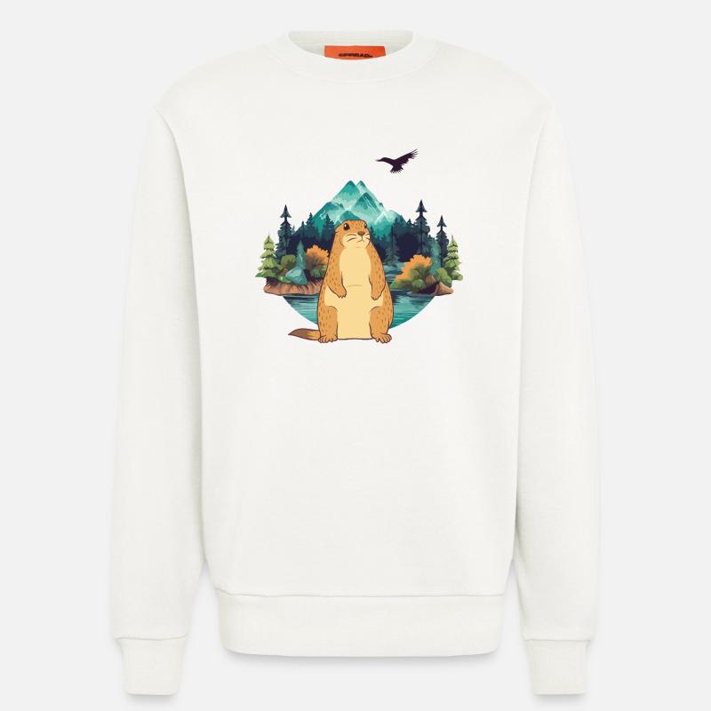 Marmot - Sweatshirt - made by SPREAD  - OFF WHITE
