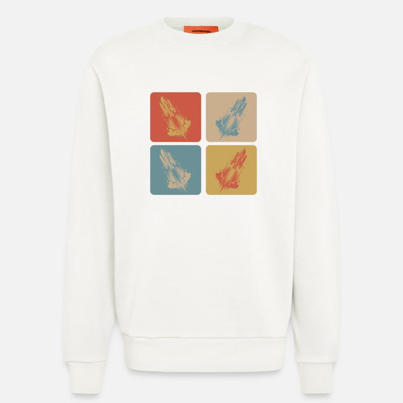 Conception de l’espace - Sweat bio décontracté fabriqué en UE - OFF WHITE