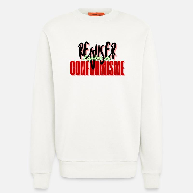 Refusing conformism - Sweatshirt - made by SPREAD  - OFF WHITE