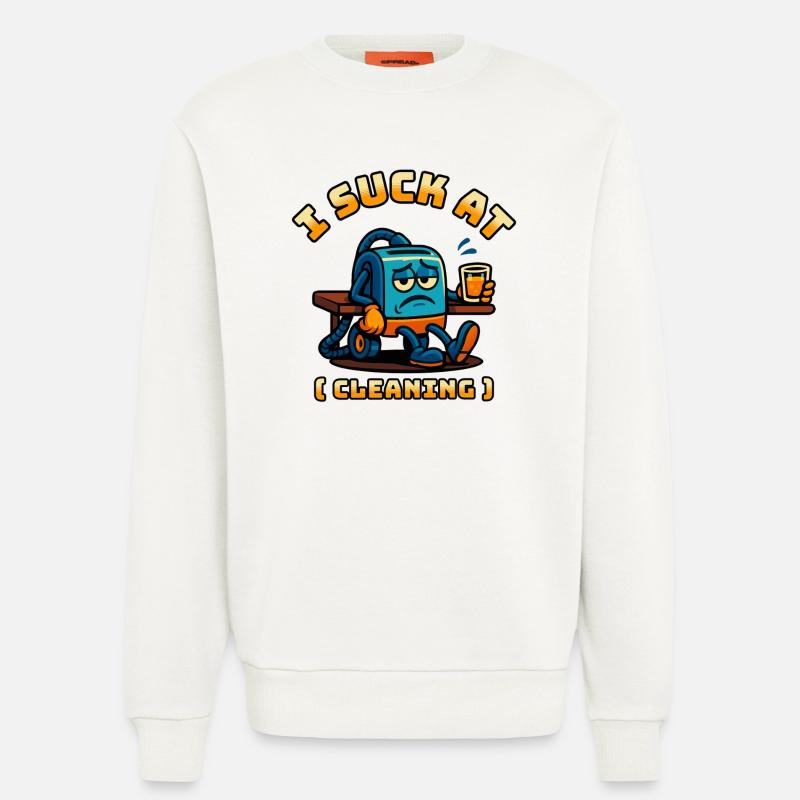 Ich seufze bei - Sweatshirt - made by SPREAD - OFF WHITE