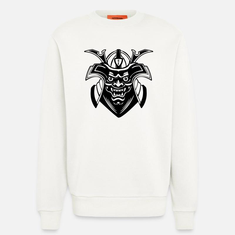 Conception du masque Shadow Menpō - Sweat bio décontracté fabriqué en UE - OFF WHITE
