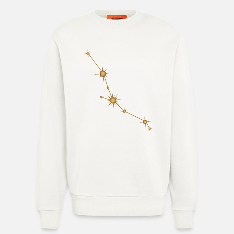 Sternbild Stier Sternzeichen Sternzeichen Golden - Sweatshirt - made by SPREAD - OFF WHITE