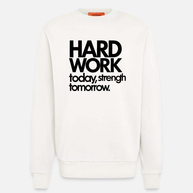 Abstraktes geometrisches Muster auf dunklem Hintergrund - Sweatshirt - made by SPREAD  - OFF WHITE