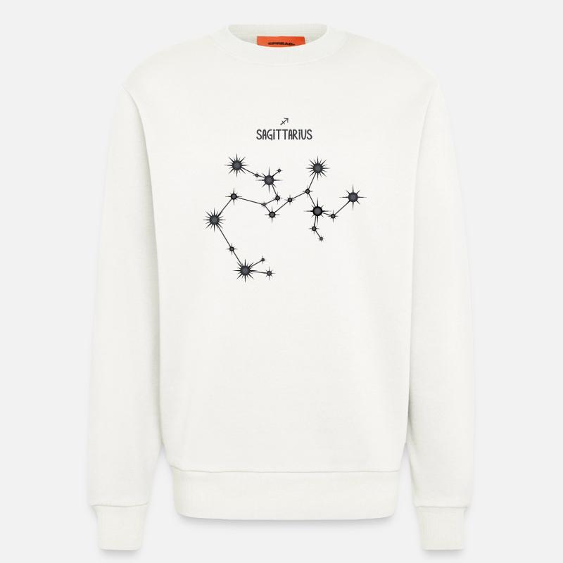 Schütze Sternzeichen Sternbild Schwarz & Grau - Sweatshirt - made by SPREAD  - OFF WHITE