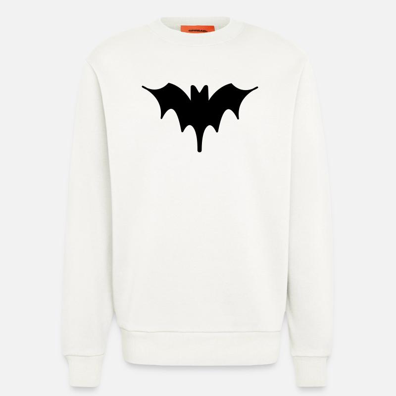 Fledermaus Halloween Kunst 3 - Sweatshirt - made by SPREAD - OFF WHITE