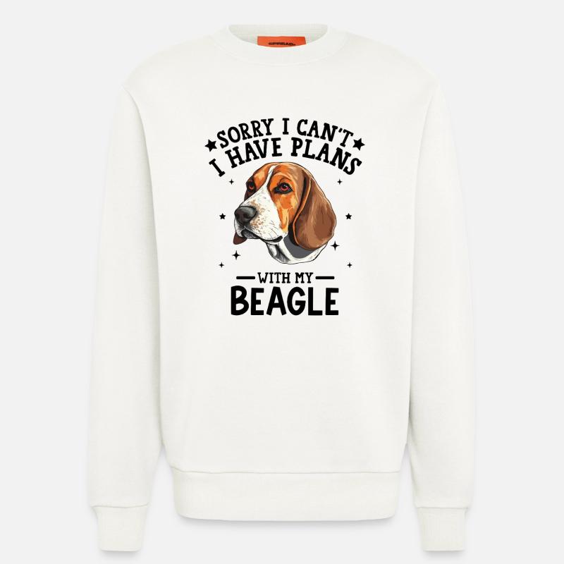 Realistic Beagle Head Illustration - Sweatshirt - made by SPREAD - OFF WHITE